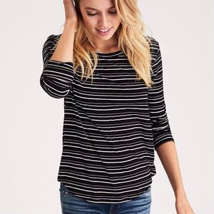 EUC AEO Soft & Sexy Long Sleeve Stripe Size M